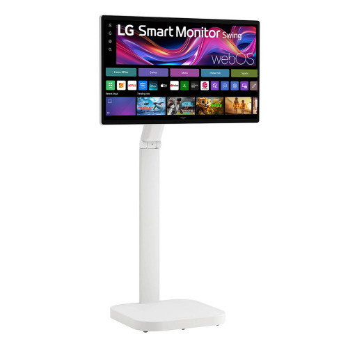 LG Swing 32U889SA Monitor Táctil 31.5 4K Blanco con Soporte sobre Ruedas