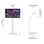 LG Swing 32U889SA Monitor Táctil 31.5 4K Blanco con Soporte sobre Ruedas