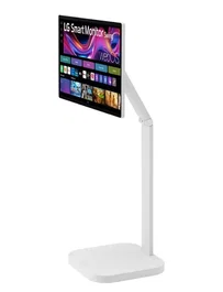 LG Swing 32U889SA Monitor Táctil 31.5 4K Blanco con Soporte sobre Ruedas