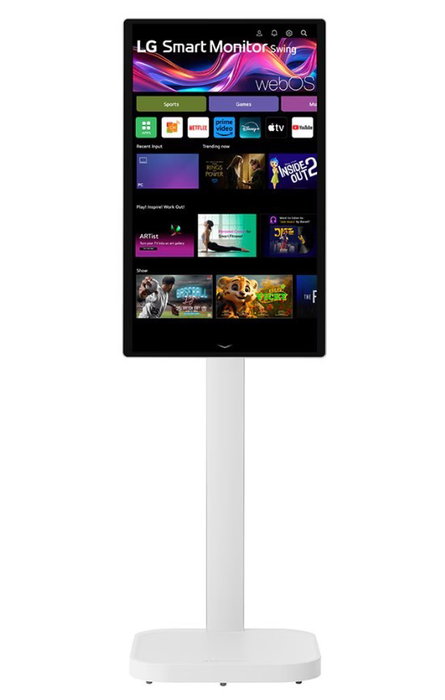 LG Swing 32U889SA Monitor Táctil 31.5 4K Blanco con Soporte sobre Ruedas
