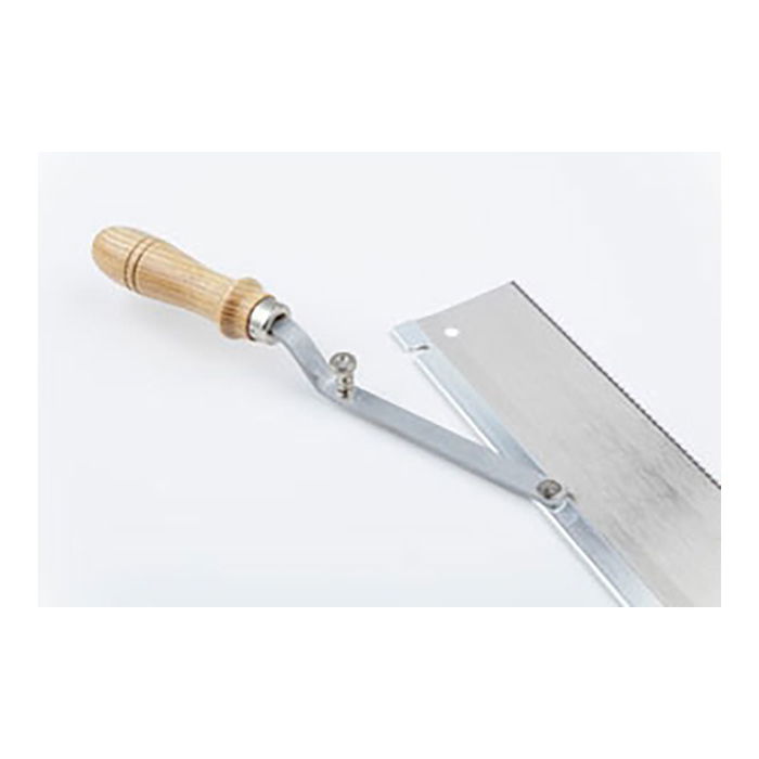 Wolfcraft Sierra de mano 390 x 45 x 90 mm con mango acodado y orientable para suelos y trabajos difíciles