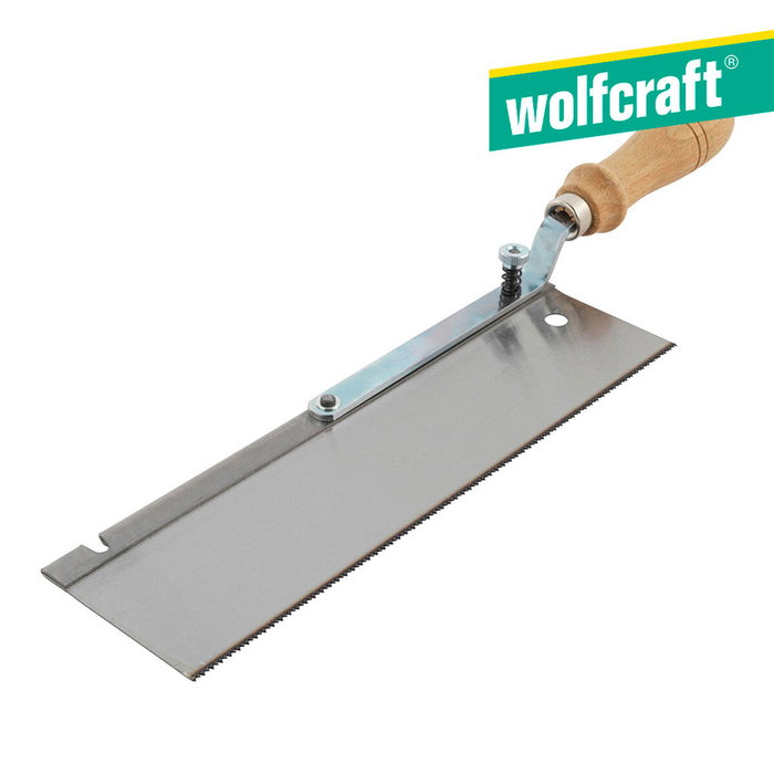 Wolfcraft Sierra de mano con mango acodado y orientable 390 x 45 x 90 mm