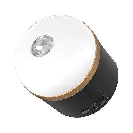 EcoFlow SCLI-B Linterna de Camping Recargable USB-C, 400 lm, IP54, Batería 3600 mAh, Negro/Oro/Blanco, ABS/TPR, con 2 Patas