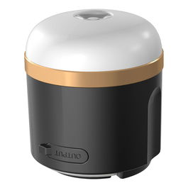 EcoFlow SCLI-B Linterna de Camping a Pilas, Negro, Oro, Blanco, 400 lm, ABS, TPR, IP54, USB C, Batería 3600 mAh