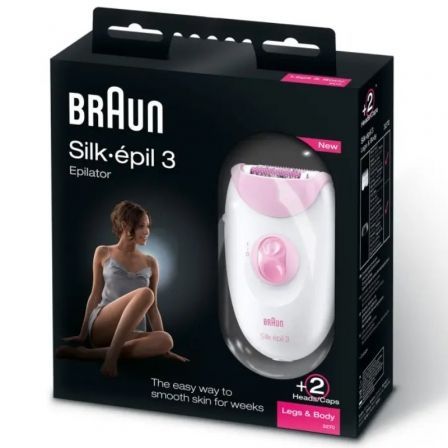 Depiladora Eléctrica Braun Silk-épil 3 3270 Acero Inoxidable