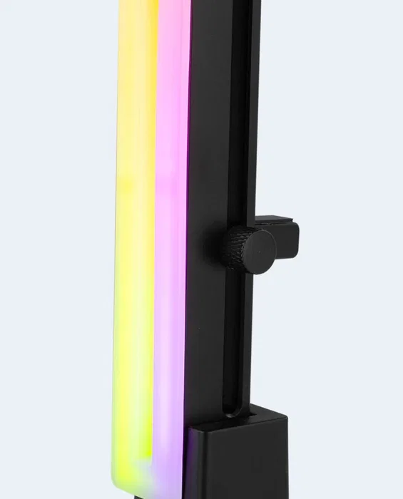 NOX H-VGA ARGB Soporte para Tarjeta Gráfica con Iluminación ARGB, Base Magnética Antideslizante, Negro, Regulable y Universal para Torre - Compatible con Todas las GPU