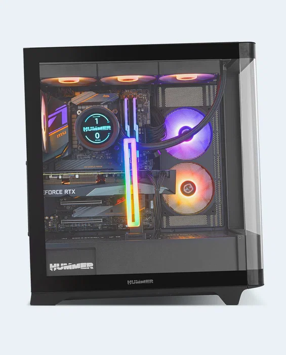 NOX H-VGA ARGB Soporte para Tarjeta Gráfica con Iluminación ARGB, Base Magnética Antideslizante, Negro, Regulable y Universal para Torre - Compatible con Todas las GPU