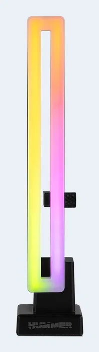 NOX H-VGA ARGB Soporte para Tarjeta Gráfica con Iluminación ARGB, Base Magnética Antideslizante, Negro, Regulable y Universal para Torre - Compatible con Todas las GPU