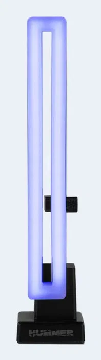 NOX H-VGA ARGB Soporte para Tarjeta Gráfica con Iluminación ARGB, Base Magnética Antideslizante, Negro, Regulable y Universal para Torre - Compatible con Todas las GPU