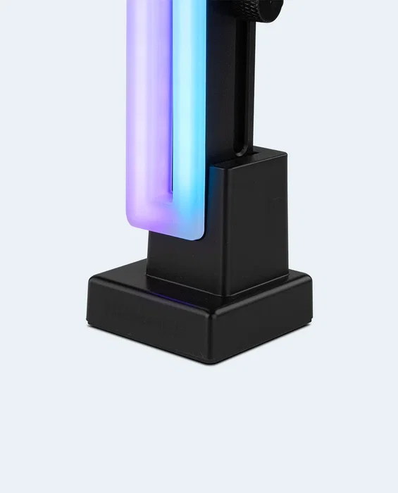 NOX H-VGA ARGB Soporte para Tarjeta Gráfica con Iluminación ARGB, Base Magnética Antideslizante, Negro, Regulable y Universal para Torre - Compatible con Todas las GPU