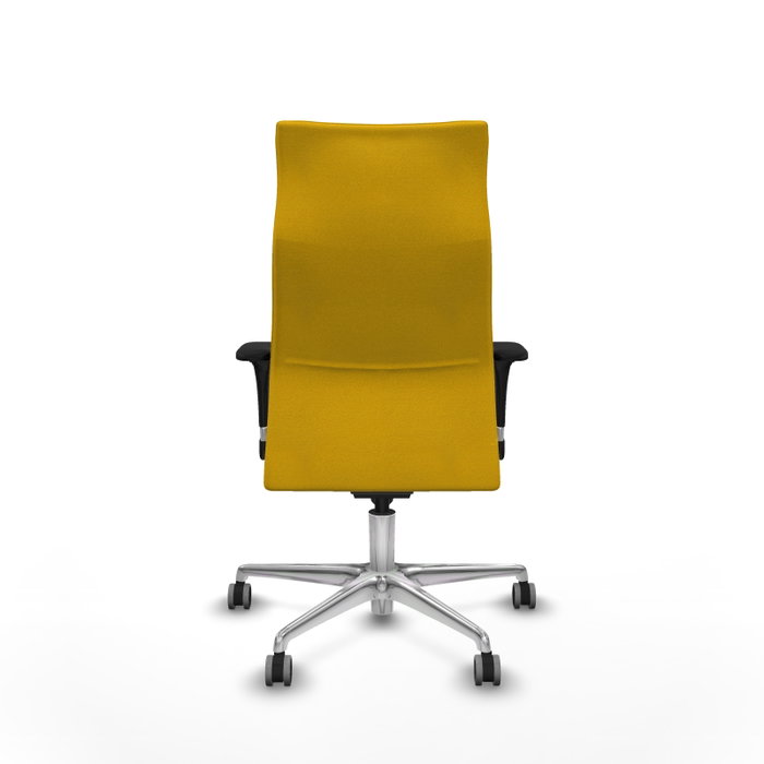 PIQUERAS Y CRESPO Sillón Albacete Amarillo con Mecanismo Sincro y Base de Aluminio PIQUERAS Y CRESPO Sillón Albacete Amarillo con Mecanismo Sincro y Base de Aluminio