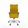 PIQUERAS Y CRESPO Sillón Albacete Amarillo con Mecanismo Sincro y Base de Aluminio