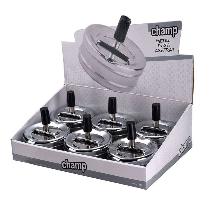 Champ Cenicero metal con tapa giratoria ø 9,5 x 9,5 cm