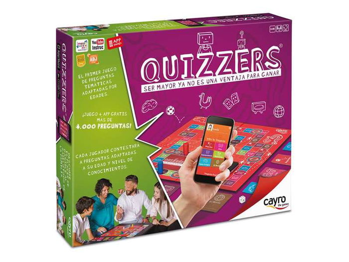 Cayro Juego Quizzers Preguntas Adaptadas Nivel Conocimiento 25x25x5