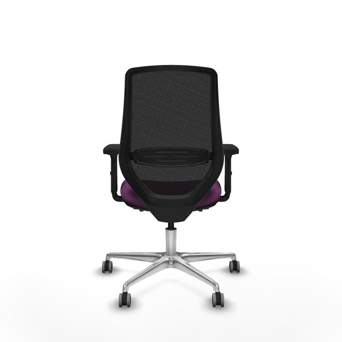 PIQUERAS Y CRESPO Silla de oficina Mardos con mecanismo Sincro/Traslack, Morado/Negro