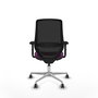 PIQUERAS Y CRESPO Silla de oficina Mardos con mecanismo Sincro/Traslack, Morado/Negro