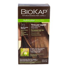 BIOKAP Tinte Rubio Medio Natural 7.0 Delicato 140Ml