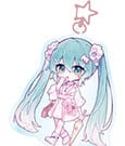 POPbuddies Llavero acrílico Hatsune Miku Kawaii Summer Time POPbuddies Llavero acrílico Hatsune Miku Kawaii Summer Time