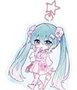 POPbuddies Llavero acrílico Hatsune Miku Kawaii Summer Time