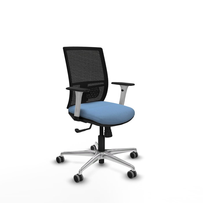 PIQUERAS Y CRESPO Silla de oficina Yunquera con mecanismo Sincro, Azul cielo y Negro PIQUERAS Y CRESPO Silla de oficina Yunquera con mecanismo Sincro, Azul cielo y Negro