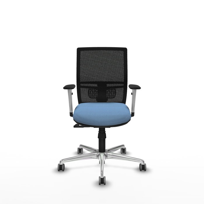 PIQUERAS Y CRESPO Silla de oficina Yunquera con mecanismo Sincro, Azul cielo y Negro PIQUERAS Y CRESPO Silla de oficina Yunquera con mecanismo Sincro, Azul cielo y Negro