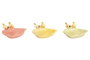 DKD Home Decor Bandeja Vacia Bolsillos de Porcelana Surtido 3 Modelos