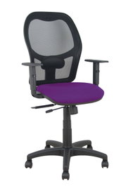 PIQUERAS Y CRESPO Silla de oficina Alocén Morado y Negro con mecanismo Sincro/Traslack