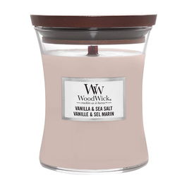 Woodwick Vela Aromática Vanilla & Sea Salt 275 gr