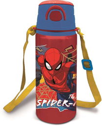 Stor Botella de Aluminio con Correa Spiderman Moving Target, 730 ml, para niños de 3 años o más
