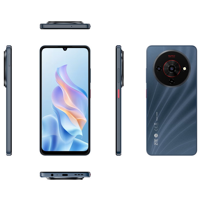 ZTE Blade A76 5G Smartphone - 6.75" Pantalla 90Hz, 6 GB RAM, 128 GB, Cámara Trasera 50 MP, 5000 mAh, Negro, Android