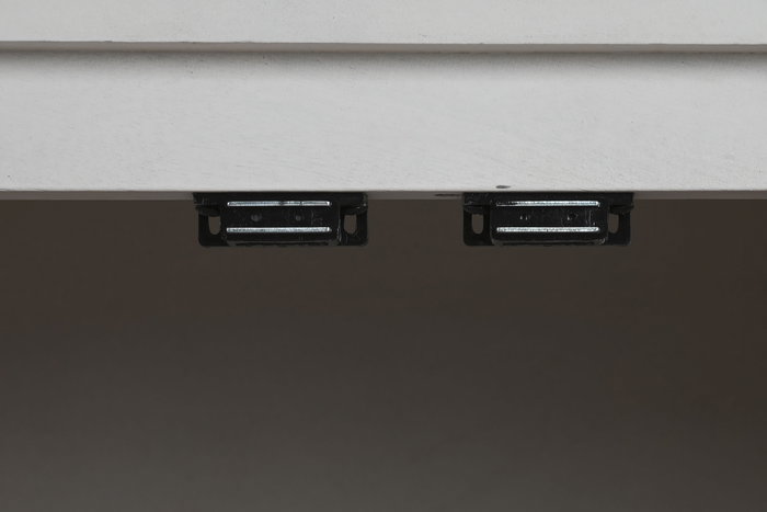 DKD Home Decor Buffet Moderno Blanco, Mueble de Salón con 4 Puertas y 2 Estanterías, 182 x 45 x 76 cm