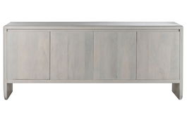 DKD Home Decor Buffet Moderno Blanco, Mueble de Salón con 4 Puertas y 2 Estanterías, 182 x 45 x 76 cm