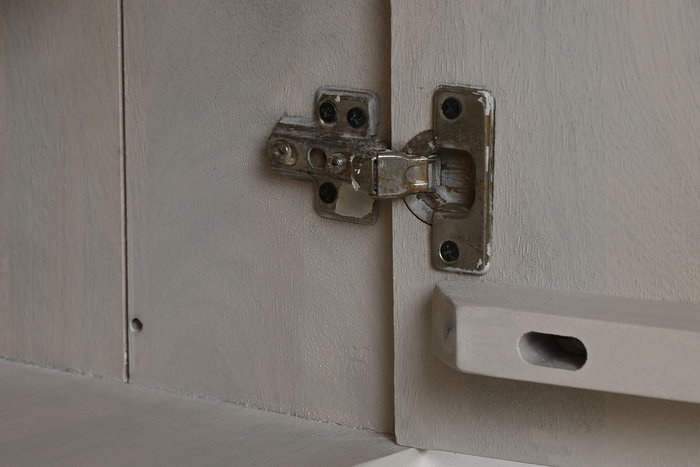 DKD Home Decor Buffet Moderno Blanco, Mueble de Salón con 4 Puertas y 2 Estanterías, 182 x 45 x 76 cm