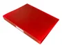 Liderpapel Carpeta de 4 anillas 25 mm Rojo translúcido DIN A4