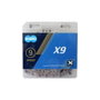 KMC Cadena X-9 114 Eslabones 9 Velocidades Cromada