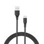 Vention CTHBD - Cable USB 2.0 Tipo-C a USB-A, 480 Mbps, Carga rápida de 60W hasta 3A, Longitud 0.5m (50cm), Negro