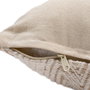 Cojín Blanco/Beige Algodón Decoración 40 X 60 cm (Set de 2)