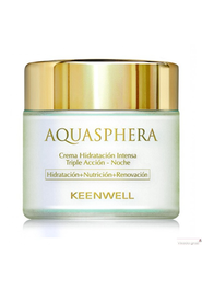 Keenwell Aquasphera Triple Action Emulsión Hidratante Noche 80 ml