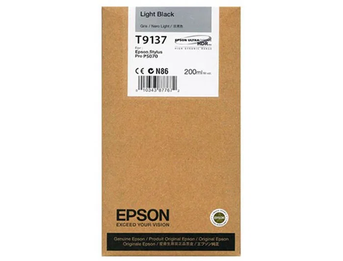 Epson T9137 Cartucho de tinta Negro claro 200ml