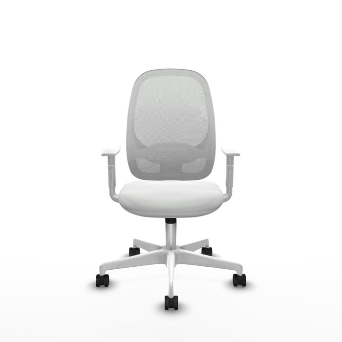 PIQUERAS Y CRESPO Silla de oficina Cilanco con mecanismo Sincro, Blanco