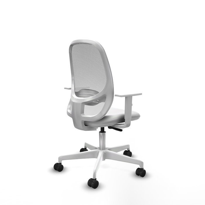 PIQUERAS Y CRESPO Silla de oficina Cilanco con mecanismo Sincro, Blanco