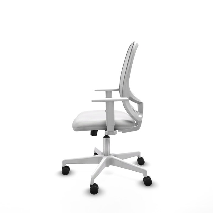 PIQUERAS Y CRESPO Silla de oficina Cilanco con mecanismo Sincro, Blanco