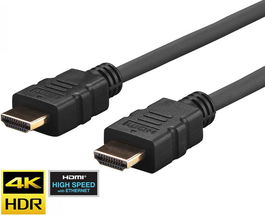 Vivolink Cable HDMI Pro 5m, HDMI 2.0 de Alta Velocidad 18 Gbit, Ethernet, 4K@60Hz, HDCP 2.2, CEC, ARC, Ultra Flexible