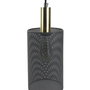 Home Deco Light Lámpara Colgante Bistrot Indus Cilíndrica Pantalla Perforada Gris Diámetro 15 cm Altura 24 cm