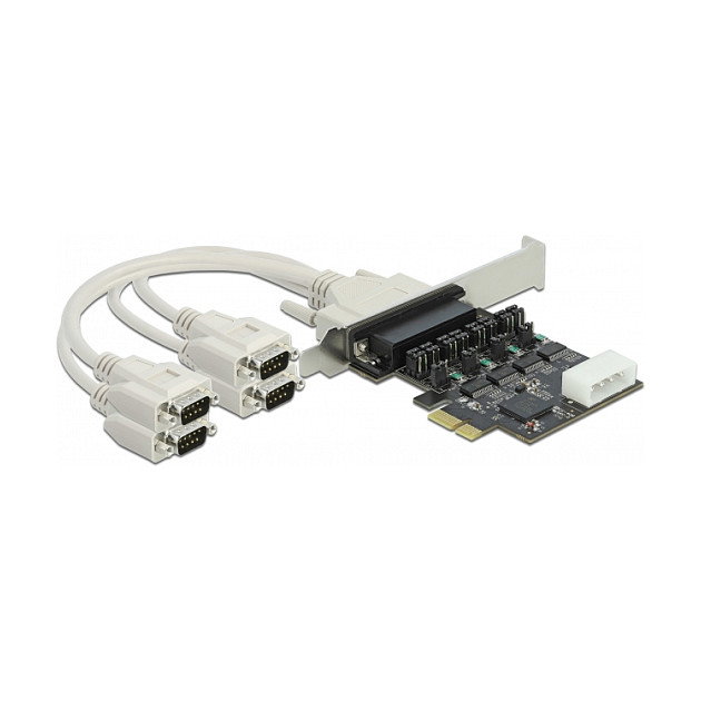 DeLOCK 89895 Tarjeta PCI Express x1 a 4 x Serie RS-232 con alimentación 5 V/12 V DeLOCK 89895 Tarjeta PCI Express x1 a 4 x Serie RS-232 con alimentación 5 V/12 V