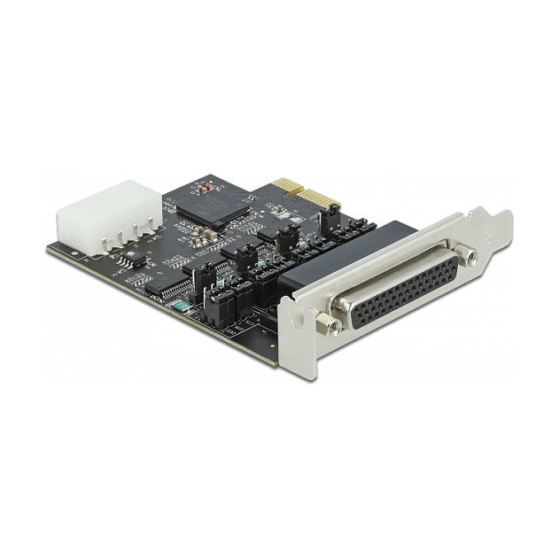 DeLOCK Tarjeta PCI Express x1 a 4 x Serie RS-232 con alimentación 5 V/12 V