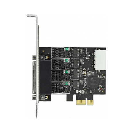 DeLOCK Tarjeta PCI Express x1 a 4 x Serie RS-232 con alimentación 5 V/12 V