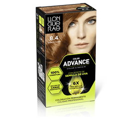 Llongueras COLOR ADVANCE #8,4-cobrizo claro Tinte Pelo Permanente 100% Cobre 1 u