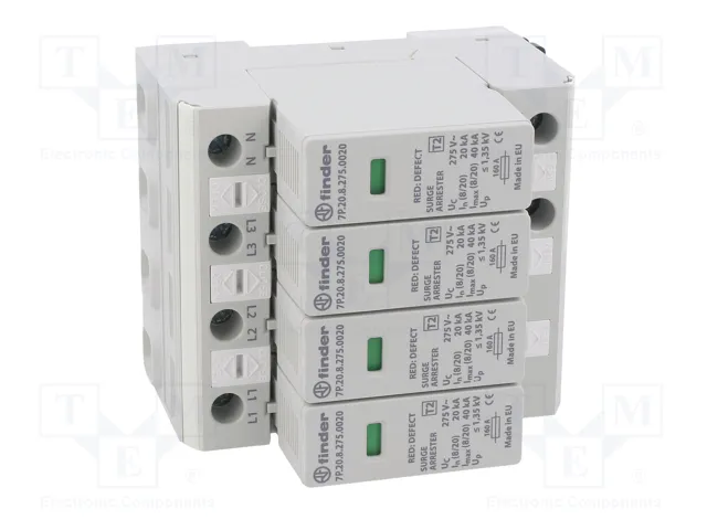 Finder FIN 7P.25.8.275.0020 Protector contra sobretensiones Tipo 2