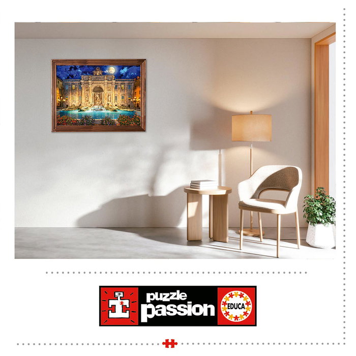 Educa Puzzle 1000 Piezas Fontana Di Trevi Roma 19923 48x68 cm
